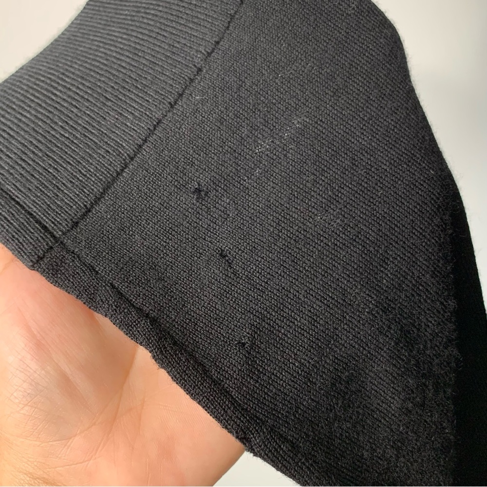 CHANEL Uniform Women's Black Crew Neck Long Sleeve 100% Wool Sweater Size Small - Picture 6 of 13